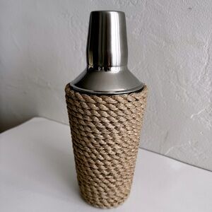 Tommy Bahama Nautical Cocktail Shaker - Metal Drink  Martini Mixer, Rope, Beach